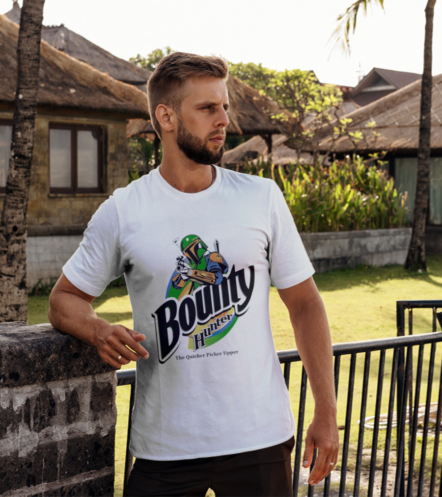 Bounty Hunter The Quicker Picker Upper Mandalorian T-Shirt