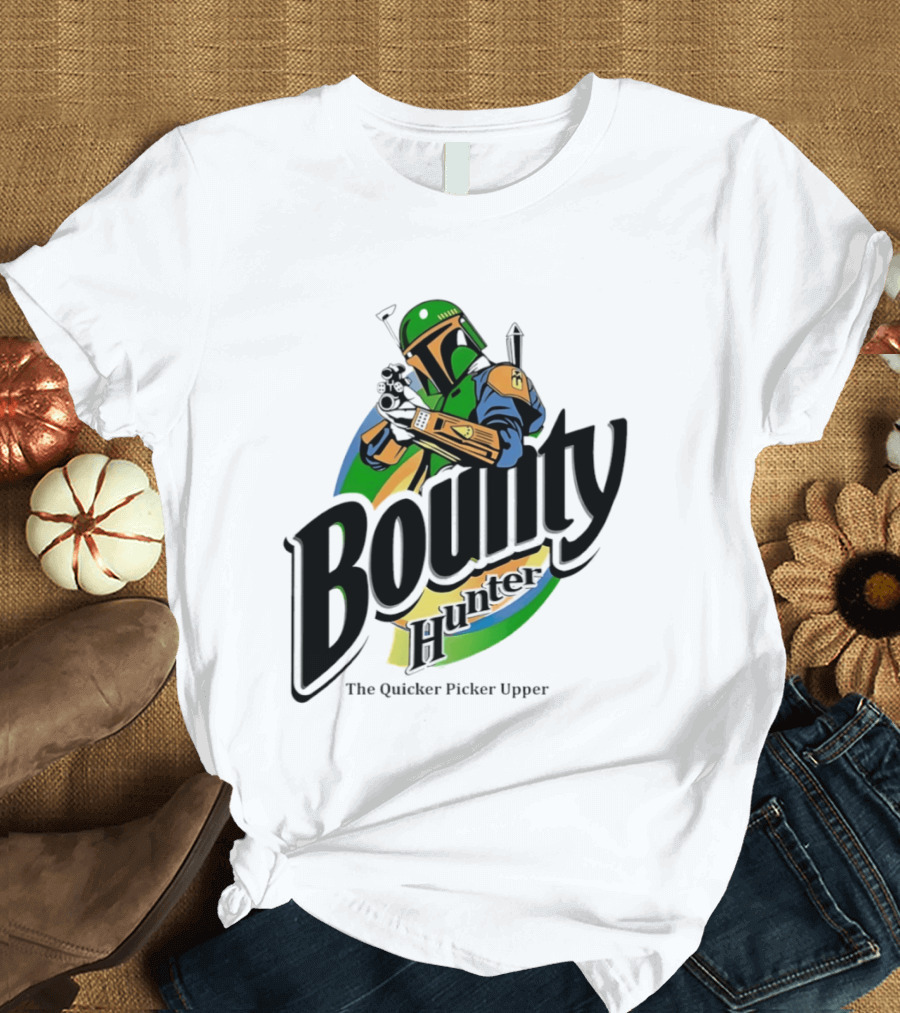 Bounty Hunter The Quicker Picker Upper Mandalorian T-Shirt