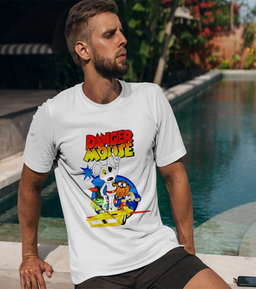 Danger Mouse Animated Character Adventure Team T-Shirt