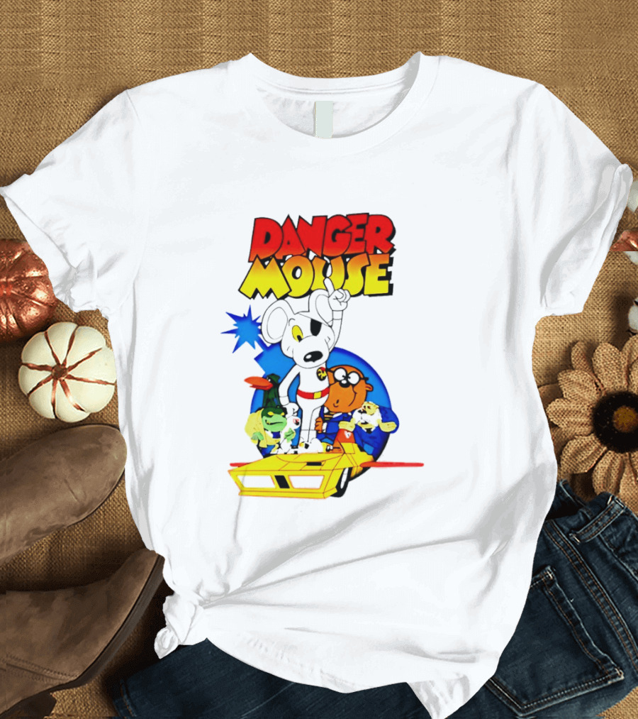Danger Mouse Animated Character Adventure Team T-Shirt