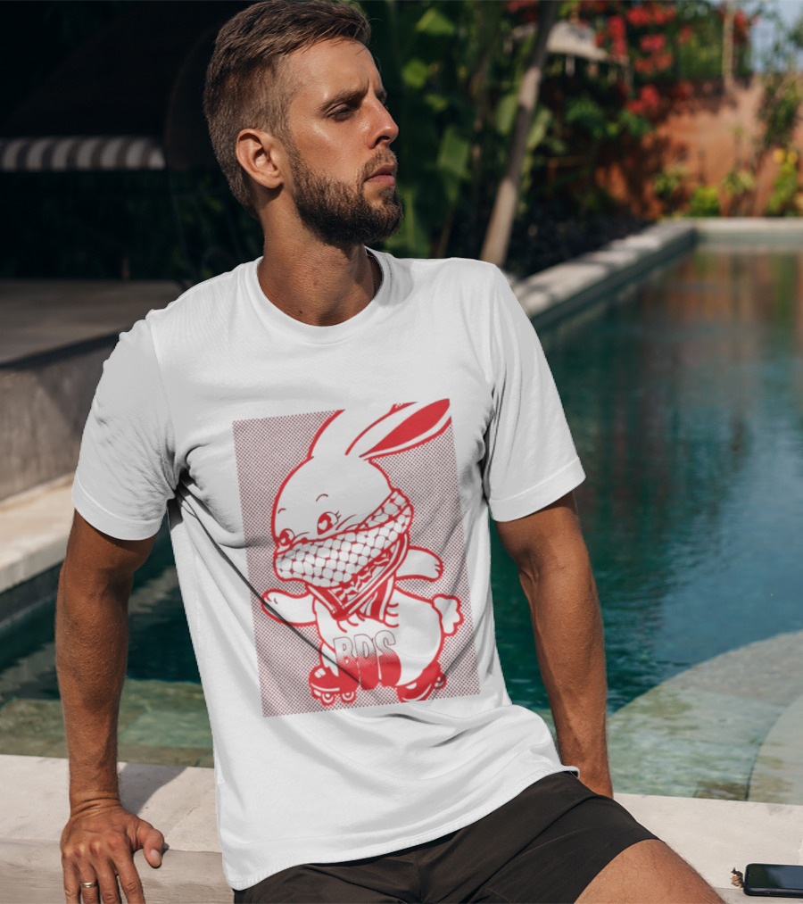 Skater Bunny BDS Vintage Roller Skates T-Shirt