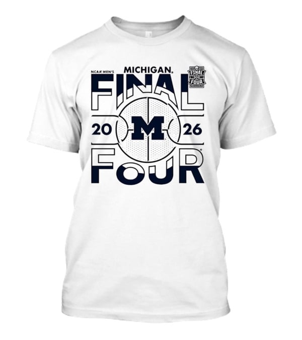NCAA Men's Michigan 2026 Final Four Basketball T-Shirt