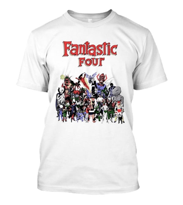 Fantastic Four Comic Characters Assembly T-Shirt