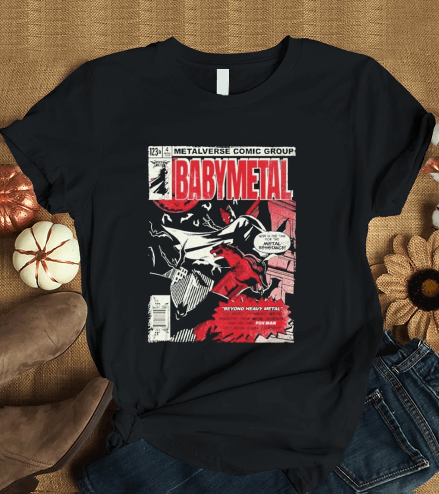 Babymetal Metalverse Comic Group 2026 Fox Man T-Shirt
