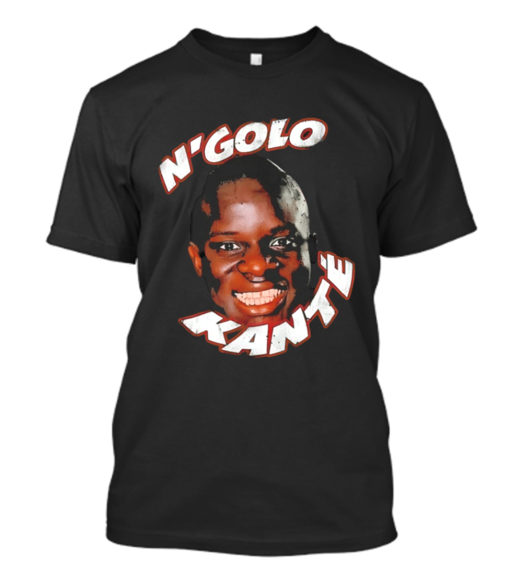 N'Golo Kante France National Soccer Star Big Face Head T-Shirt