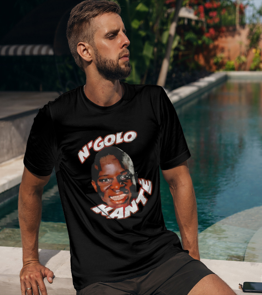 N'Golo Kante France National Soccer Star Big Face Head T-Shirt