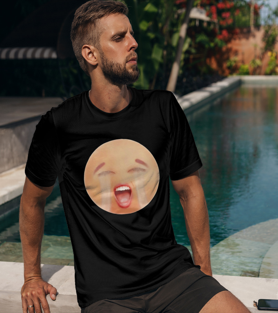 Cursed Crying Emoji Meme Face Hilarious Expression T-Shirt