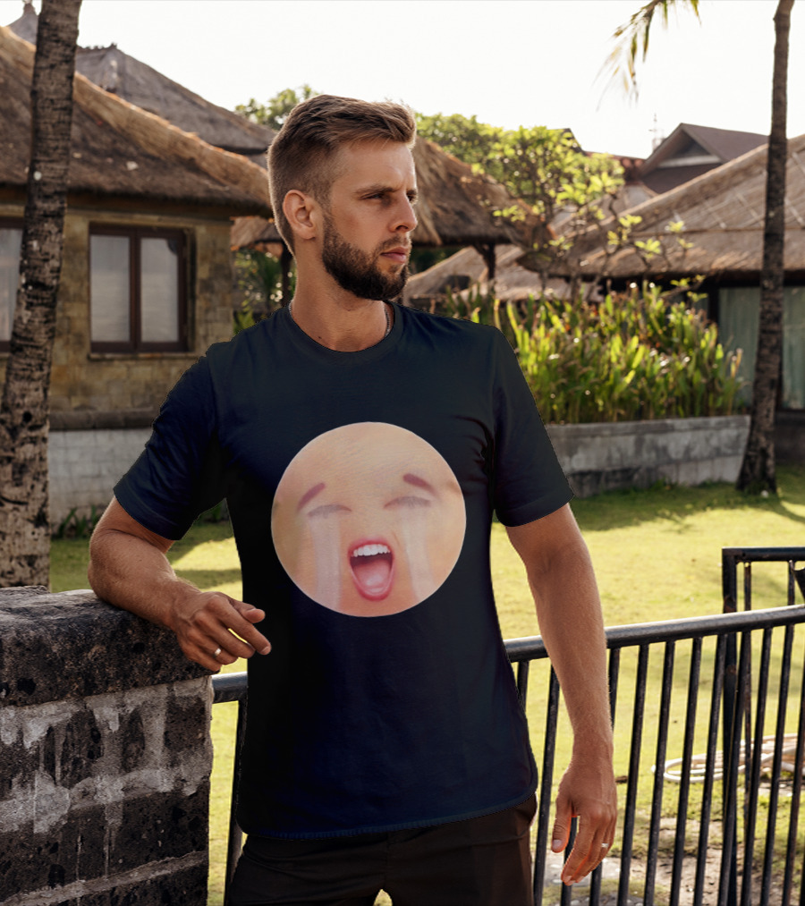 Cursed Crying Emoji Meme Face Hilarious Expression T-Shirt