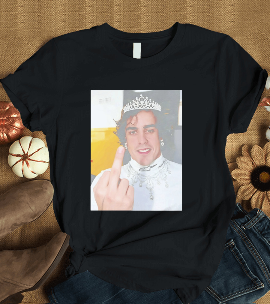King Fernando Alonso Gesture Crown Jewel Humor T-Shirt