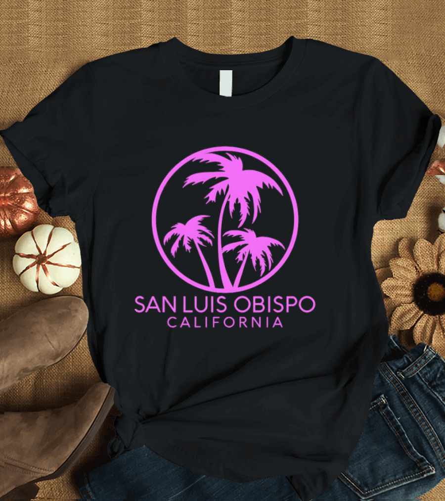 San Luis Obispo California Coconut Trees Pismo Beach Palms T-Shirt