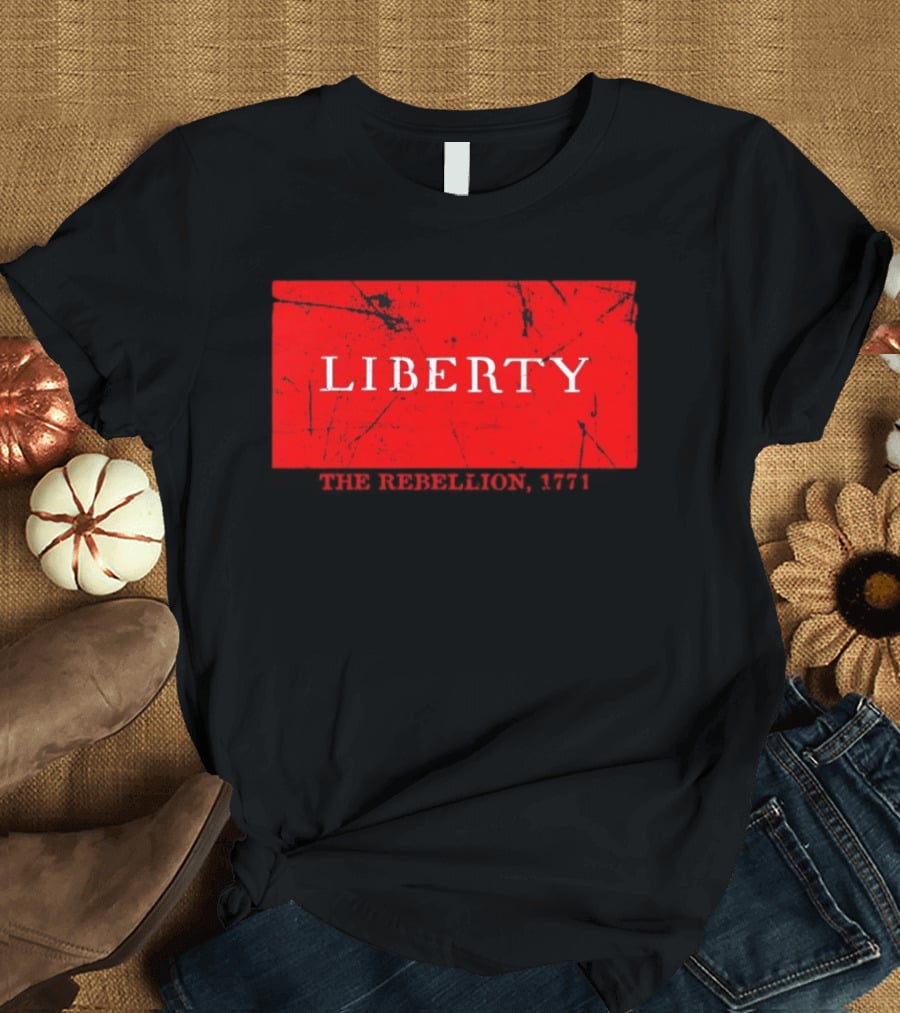 Liberty The Rebellion 1771 Red Distressed Look T-Shirt