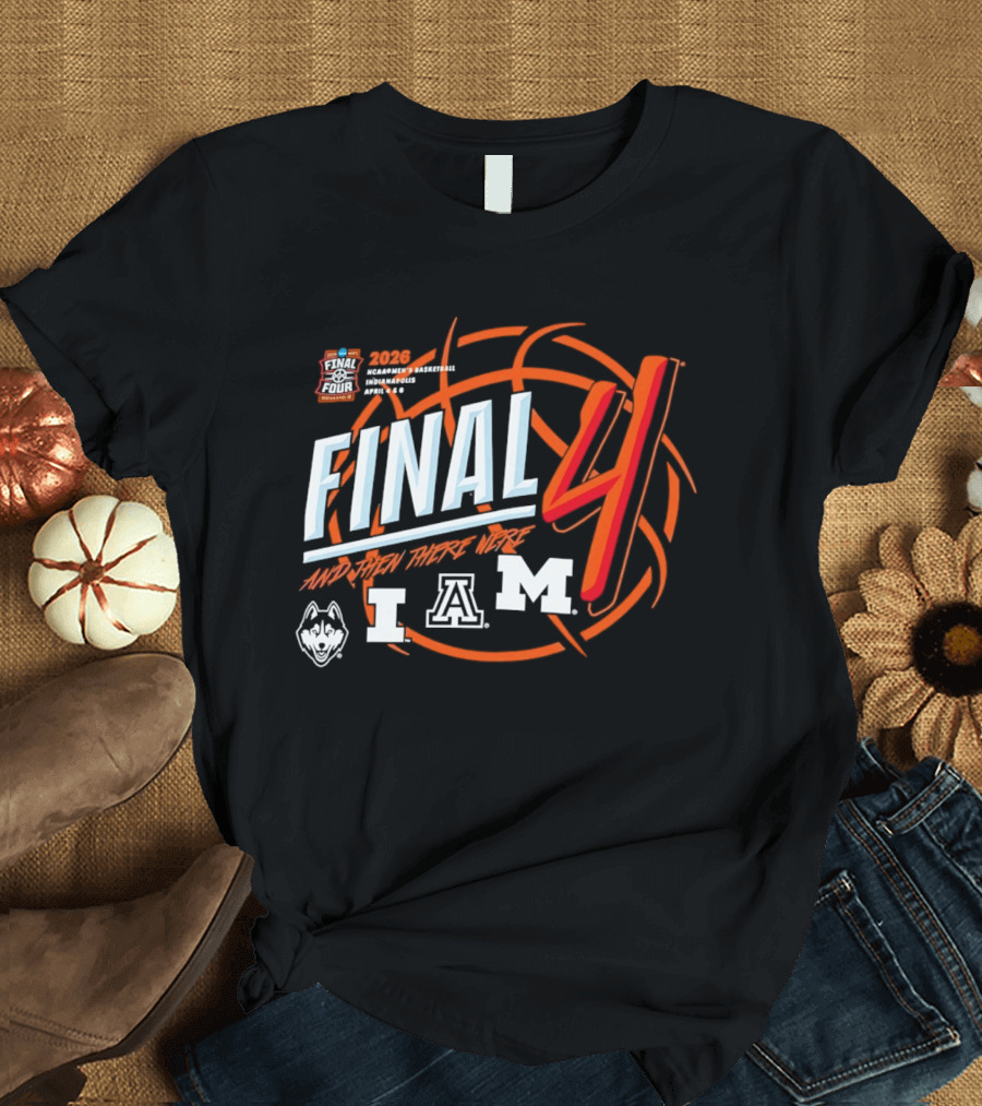 2026 Final Four NCAA Men's March Madness Arizona Connecticut Michigan T-Shirt