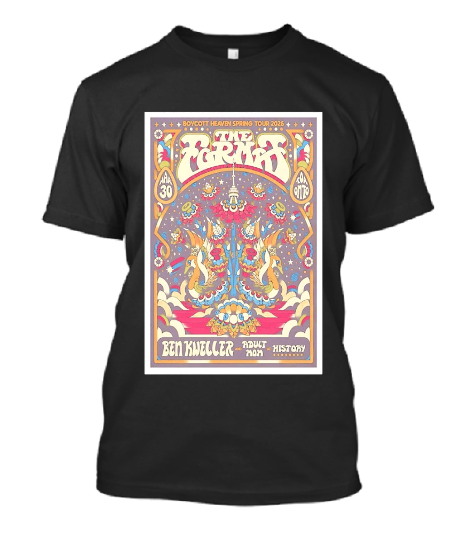 The Format Boycott Heaven Spring Tour 2026 Toronto April 30 Ben Kweller Adult Mom T-Shirt