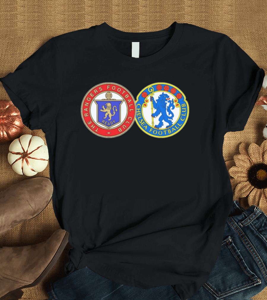 The Rangers Football Club Ready X Chelsea Football Club Lion Collaboration T-Shirt
