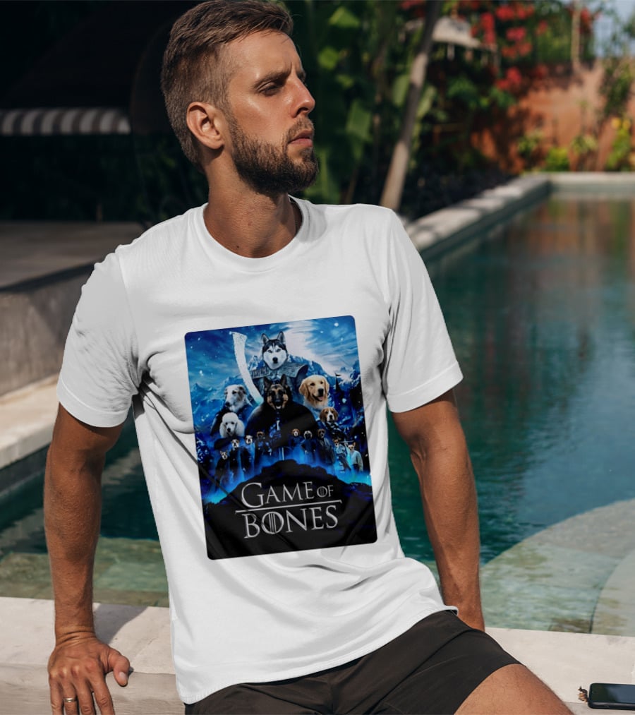 Game Of Bones Dogs Adventure With Thrones And Winter Canines T-Shirt