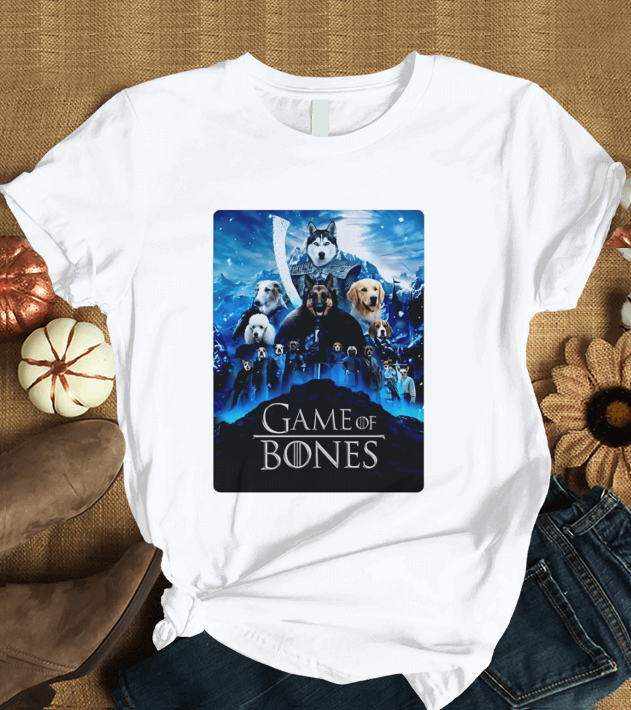Game Of Bones Dogs Adventure With Thrones And Winter Canines T-Shirt