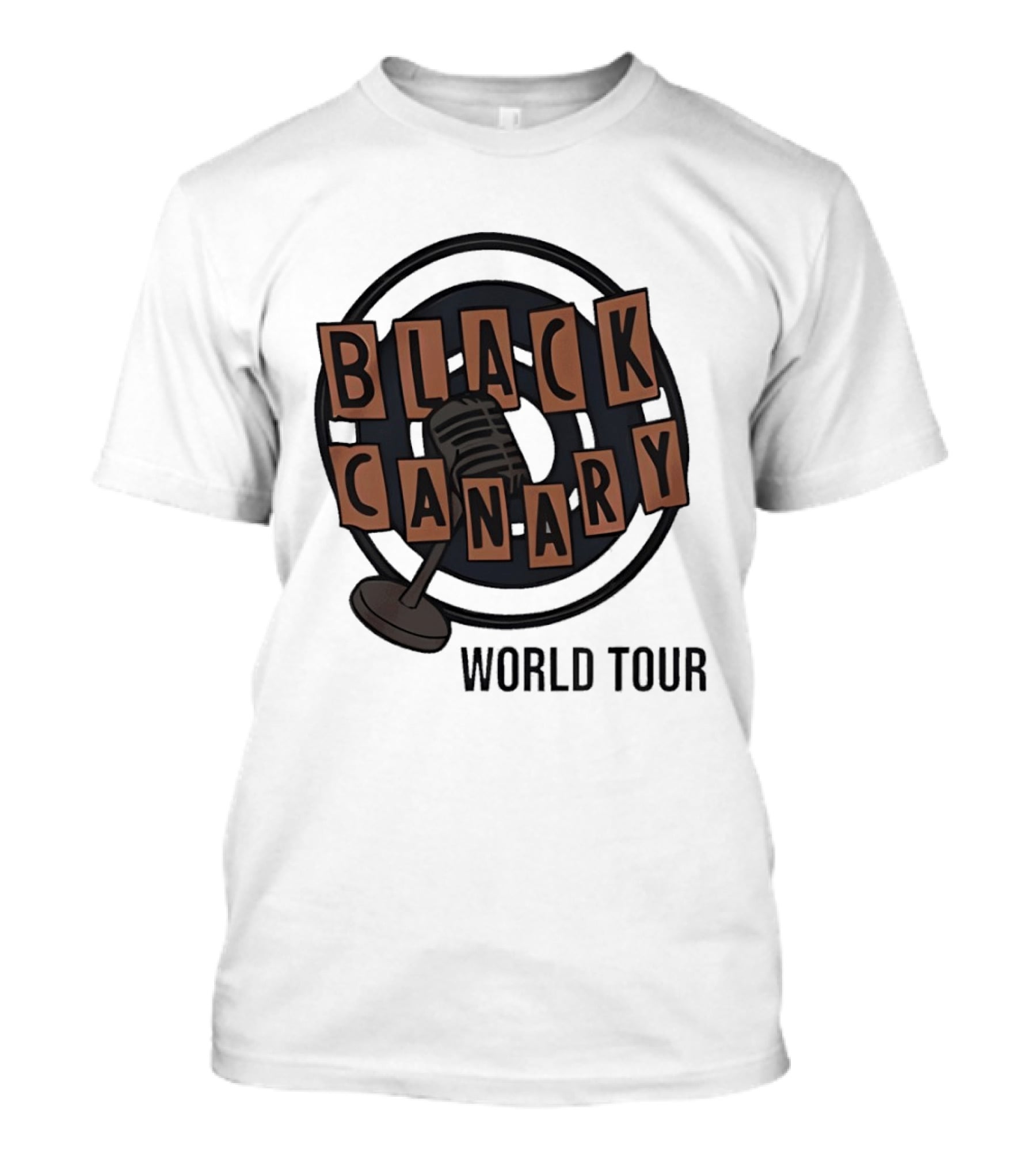 Black Canary Microphone Icon World Tour T-Shirt