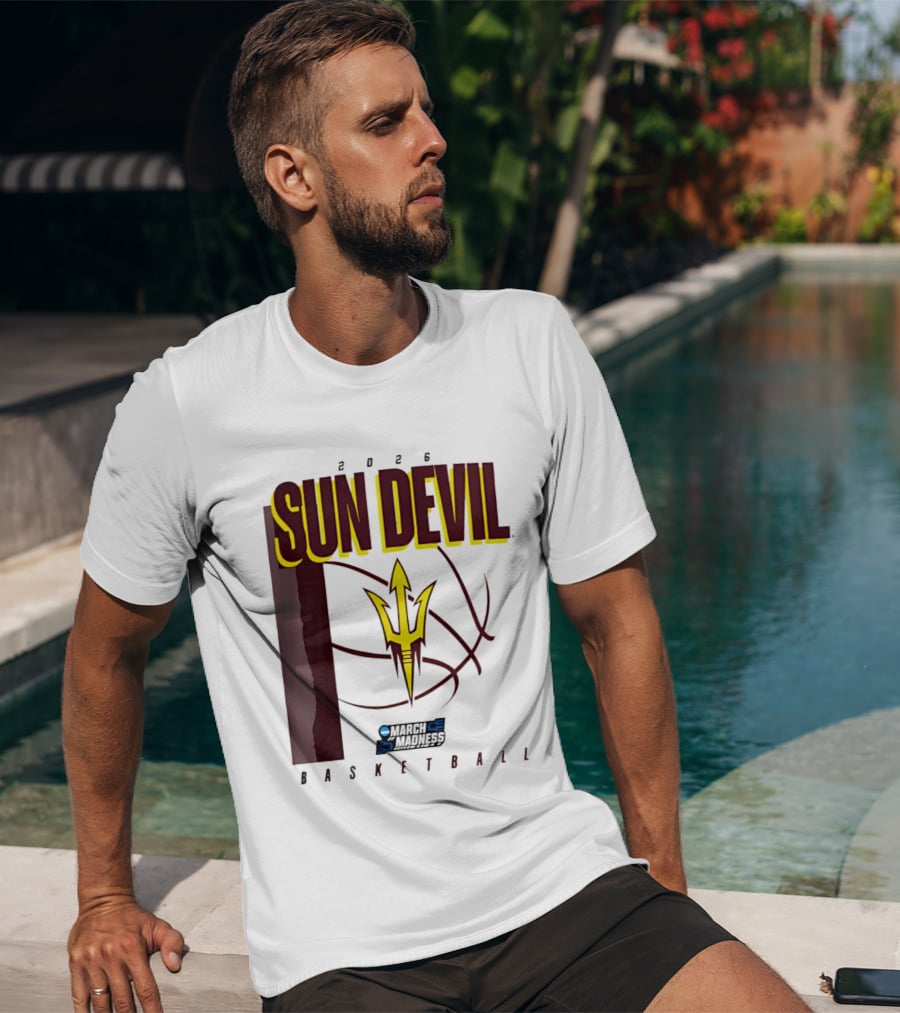 Arizona State Sun Devil Basketball March Madness 2026 T-Shirt