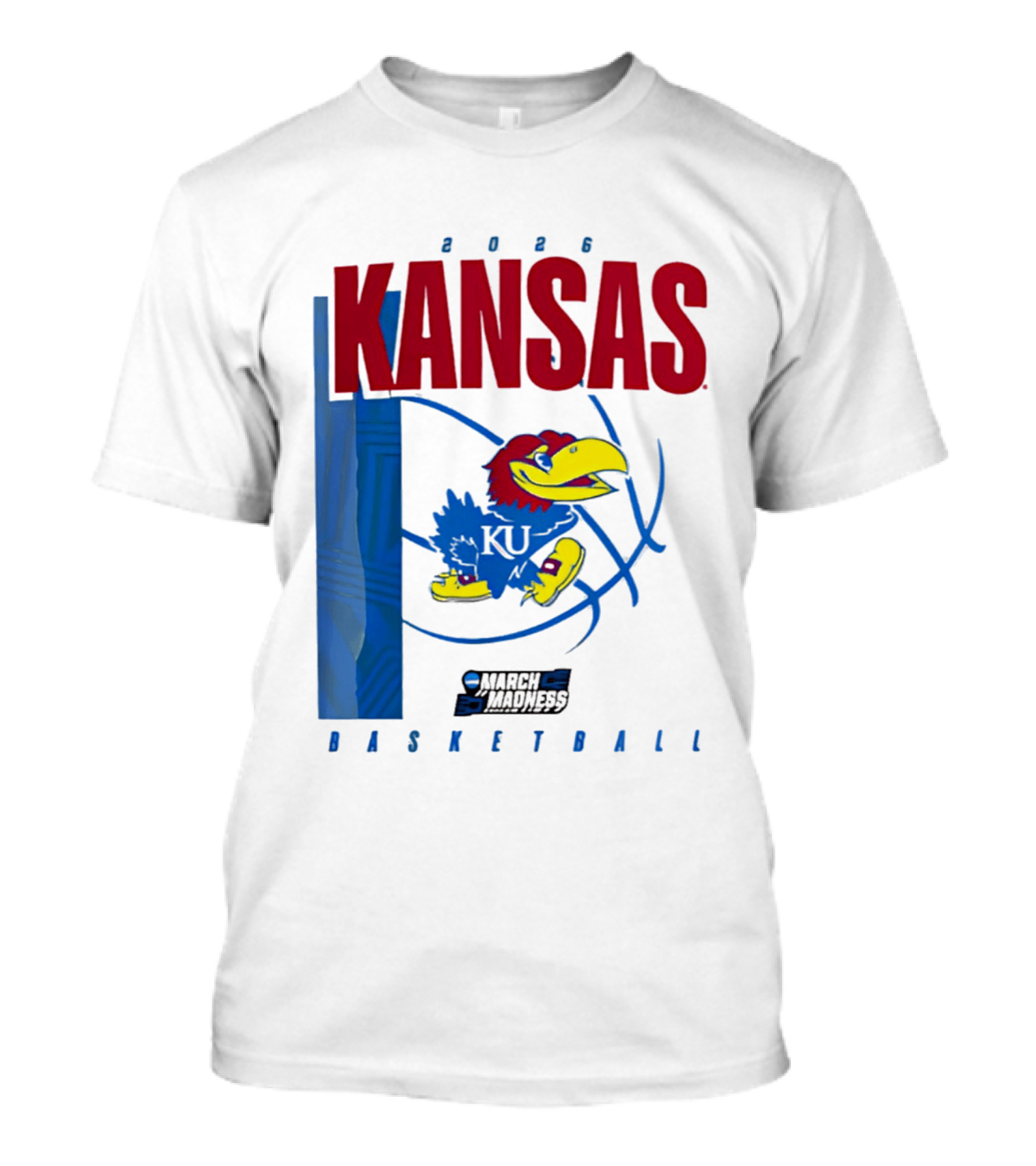 Kansas Jayhawks 2026 NCAA March Madness Basketball T-Shirt