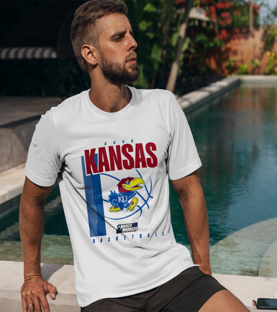 Kansas Jayhawks 2026 NCAA March Madness Basketball T-Shirt