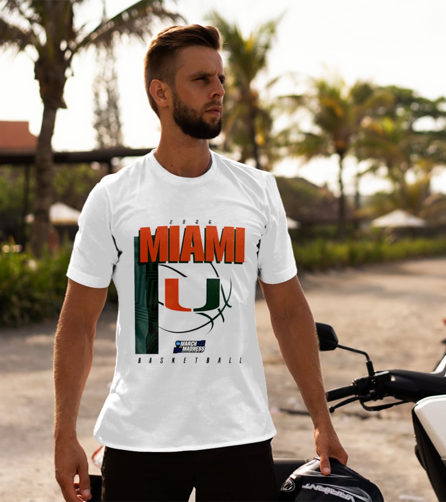 2026 Miami Hurricanes March Madness Basketball NCAA T-Shirt
