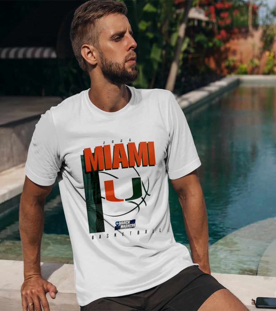 2026 Miami Hurricanes March Madness Basketball NCAA T-Shirt