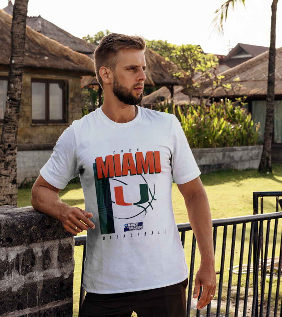 2026 Miami Hurricanes March Madness Basketball NCAA T-Shirt