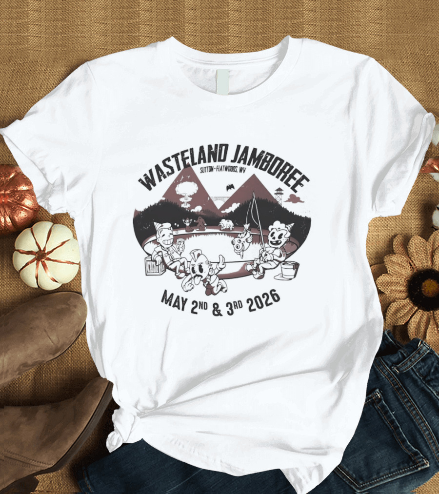 Wasteland Jamboree Sutton Flatwoods May 2nd & 3rd 2026 T-Shirt