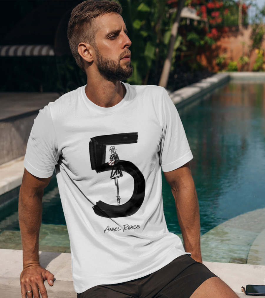 Angel Reese 5 Chicago Sky Basketball T-Shirt