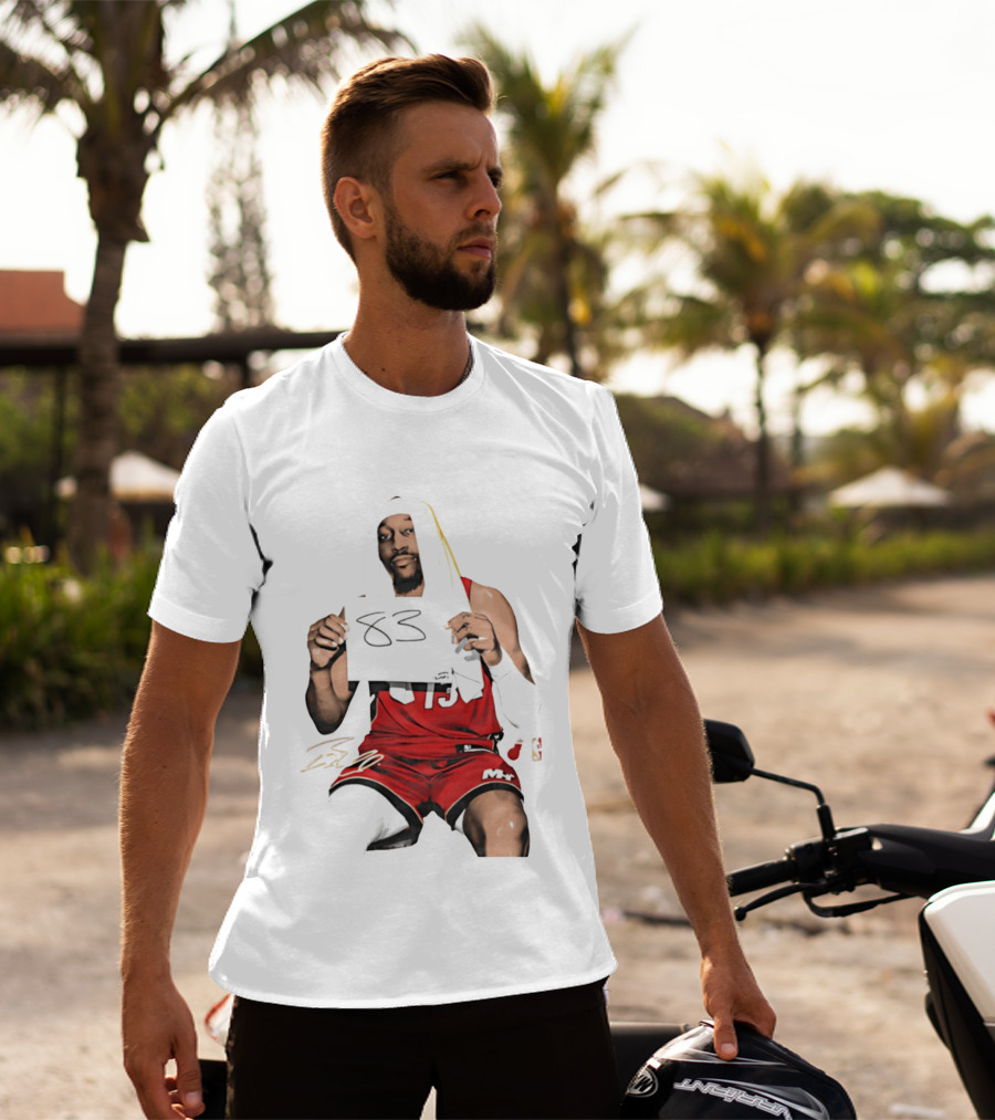 Bam 83 Miami Heat Bam Adebayo 13 Player Collage T-Shirt