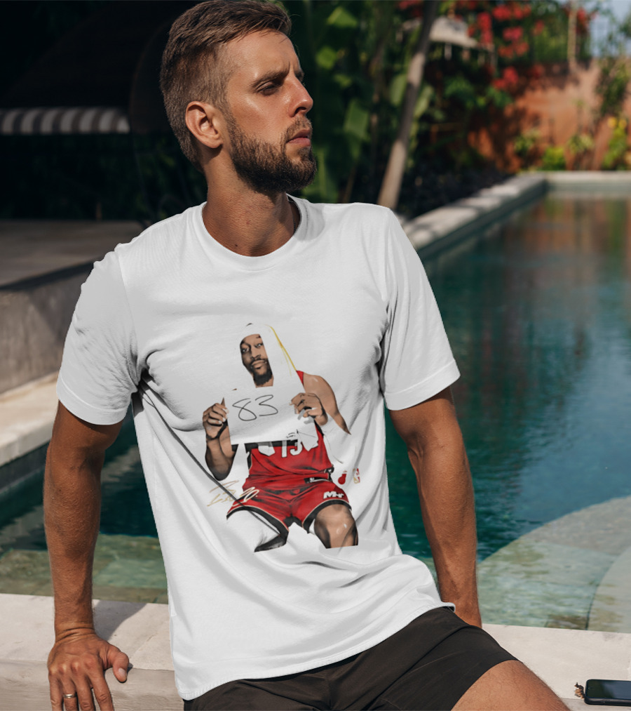 Bam 83 Miami Heat Bam Adebayo 13 Player Collage T-Shirt