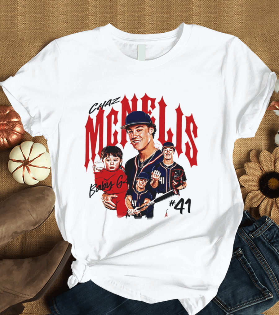 Chaz McNelis Baby G Arizona Baseball Player #41 Collage T-Shirt