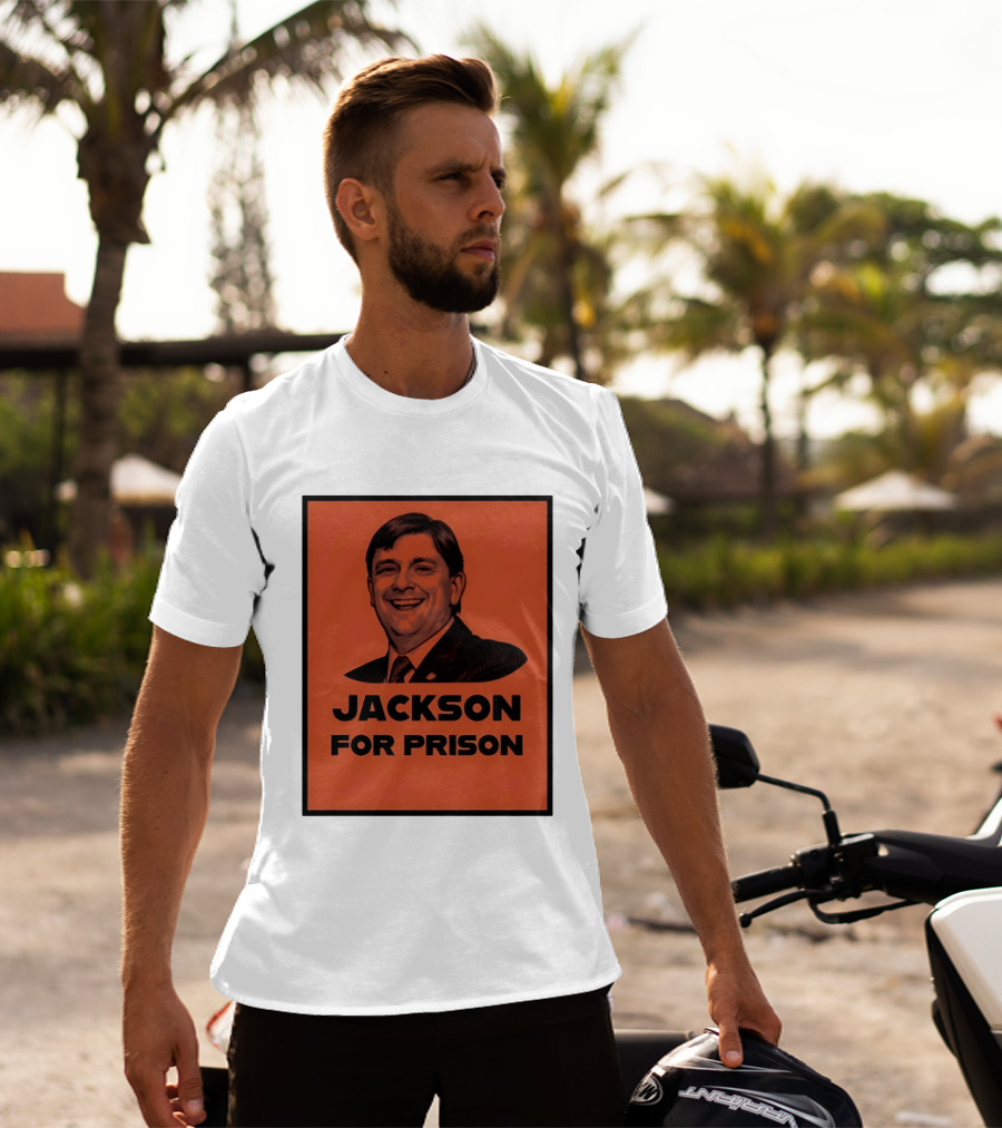 Jackson For Prison Political Satire Red T-Shirt