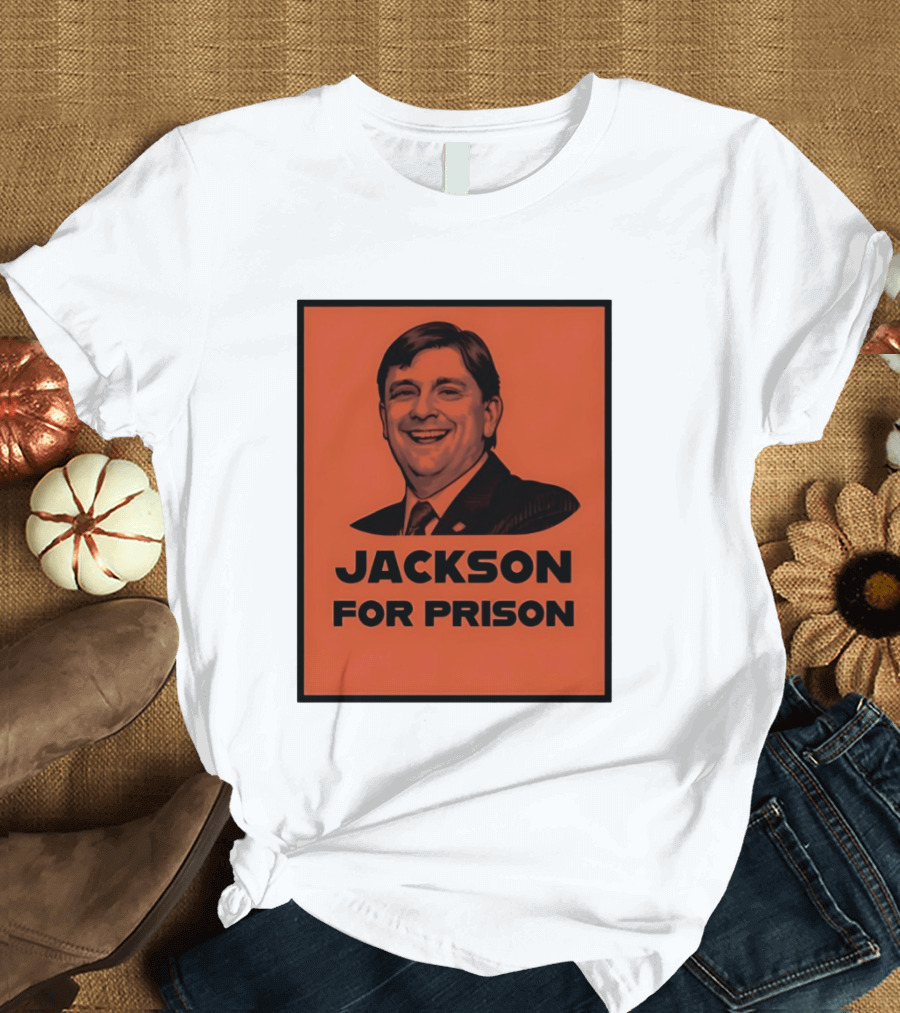 Jackson For Prison Political Satire Red T-Shirt