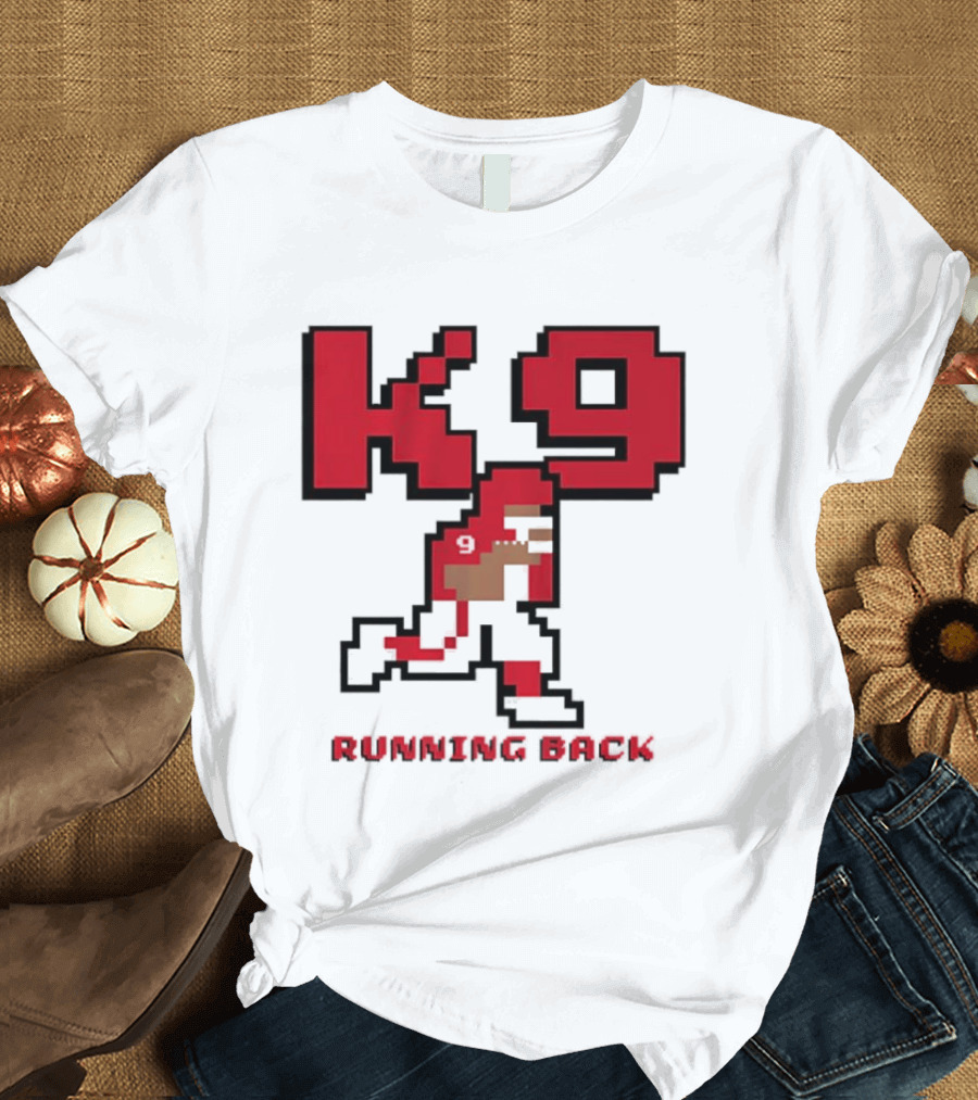 Kenneth Walker III K9 Running Back Pixel Art Kansas City Chiefs T-Shirt