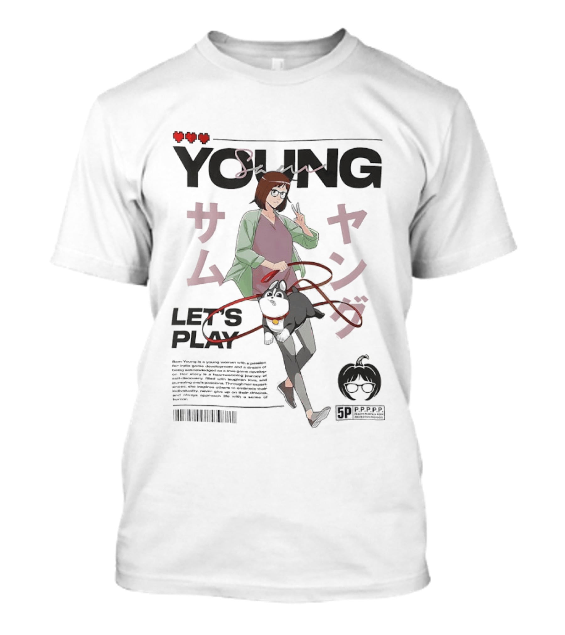 Let's Play Sam Young Magazine Cover Anime T-Shirt