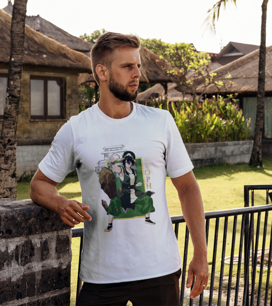 Toph Beifong Earthbending Avatar Character Art With Ba Sing Se T-Shirt