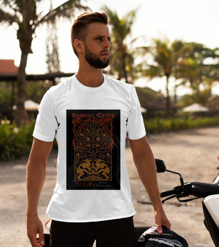 Russian Circles Pelican Europe Spring 2026 Tour Fantasy Artistry T-Shirt