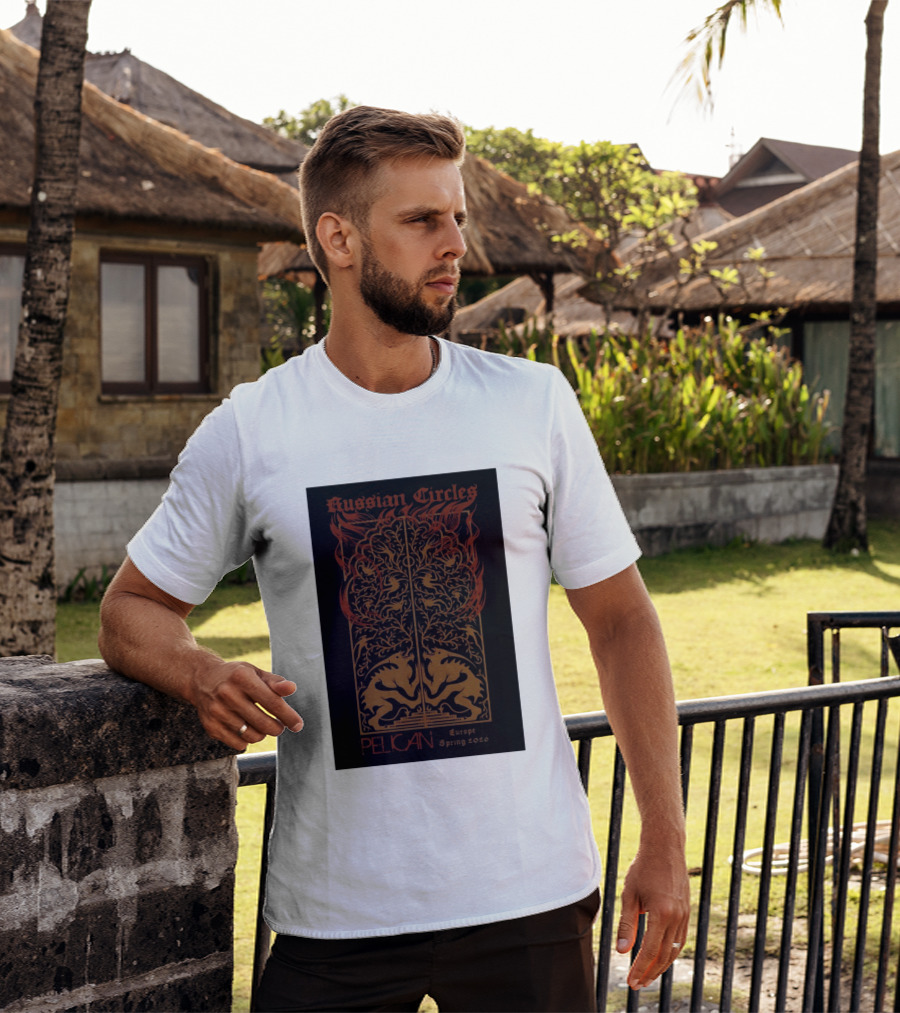 Russian Circles Pelican Europe Spring 2026 Tour Fantasy Artistry T-Shirt