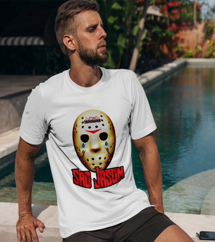 Astros Horrors Sad Jason Voorhees Mask Baseball Tears T-Shirt