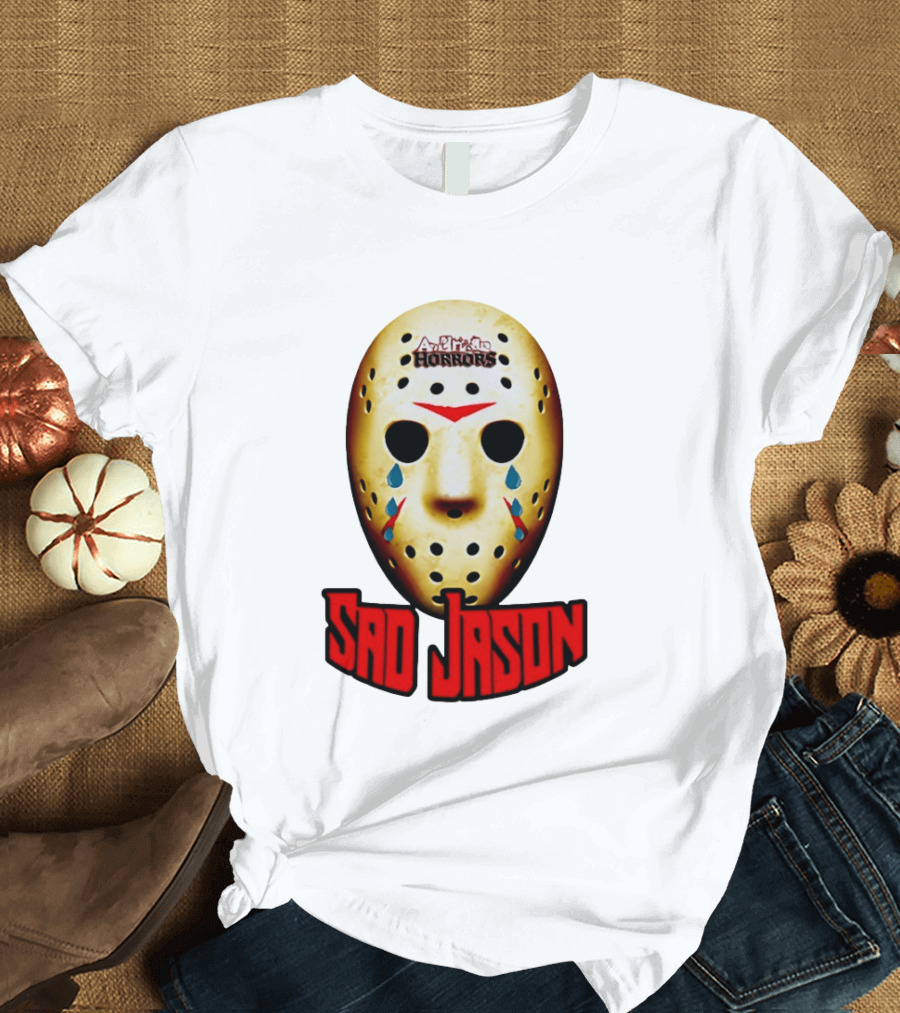 Astros Horrors Sad Jason Voorhees Mask Baseball Tears T-Shirt