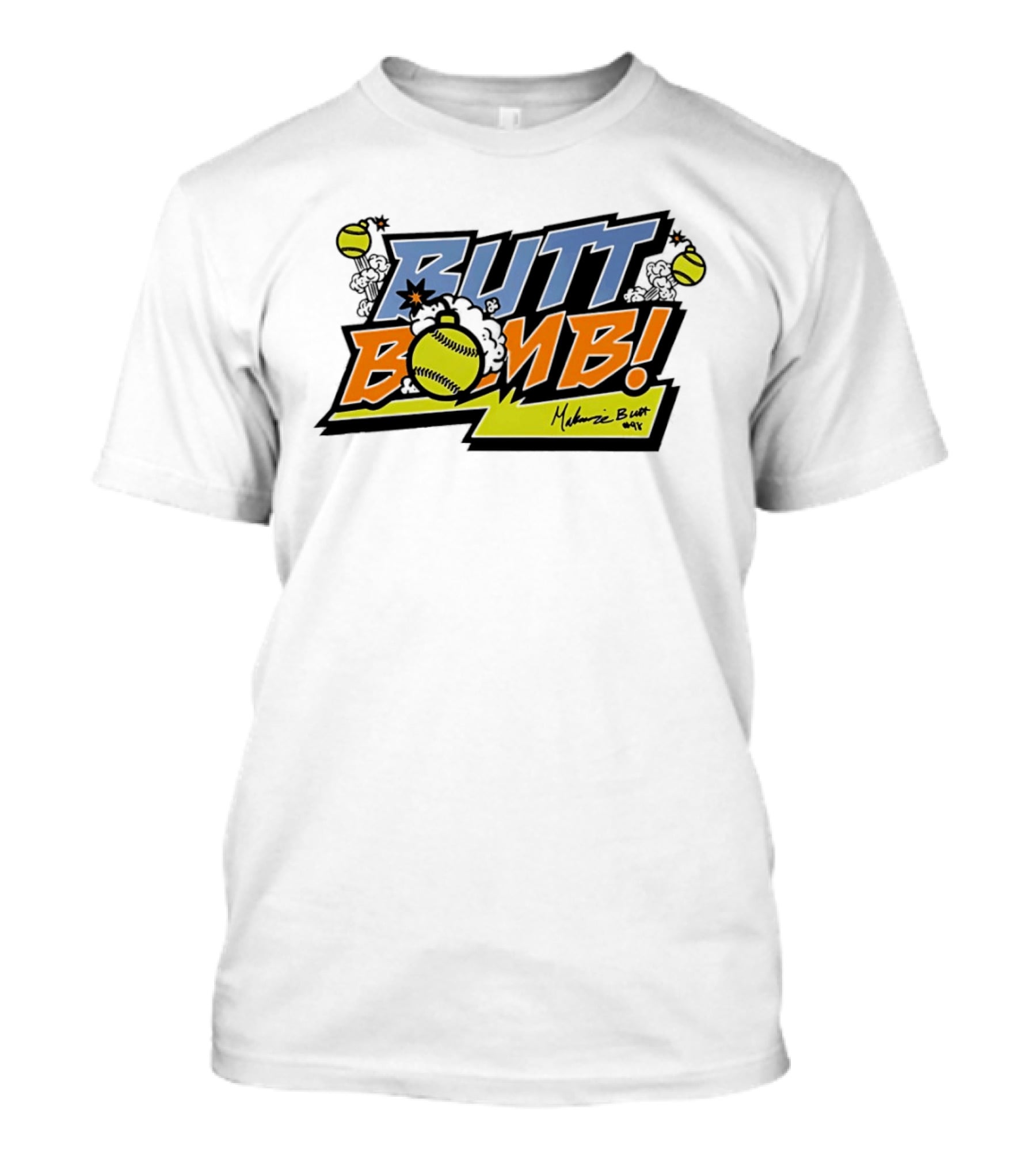 Butt Bomb Softball Explosion Melanie Butt Vols T-Shirt