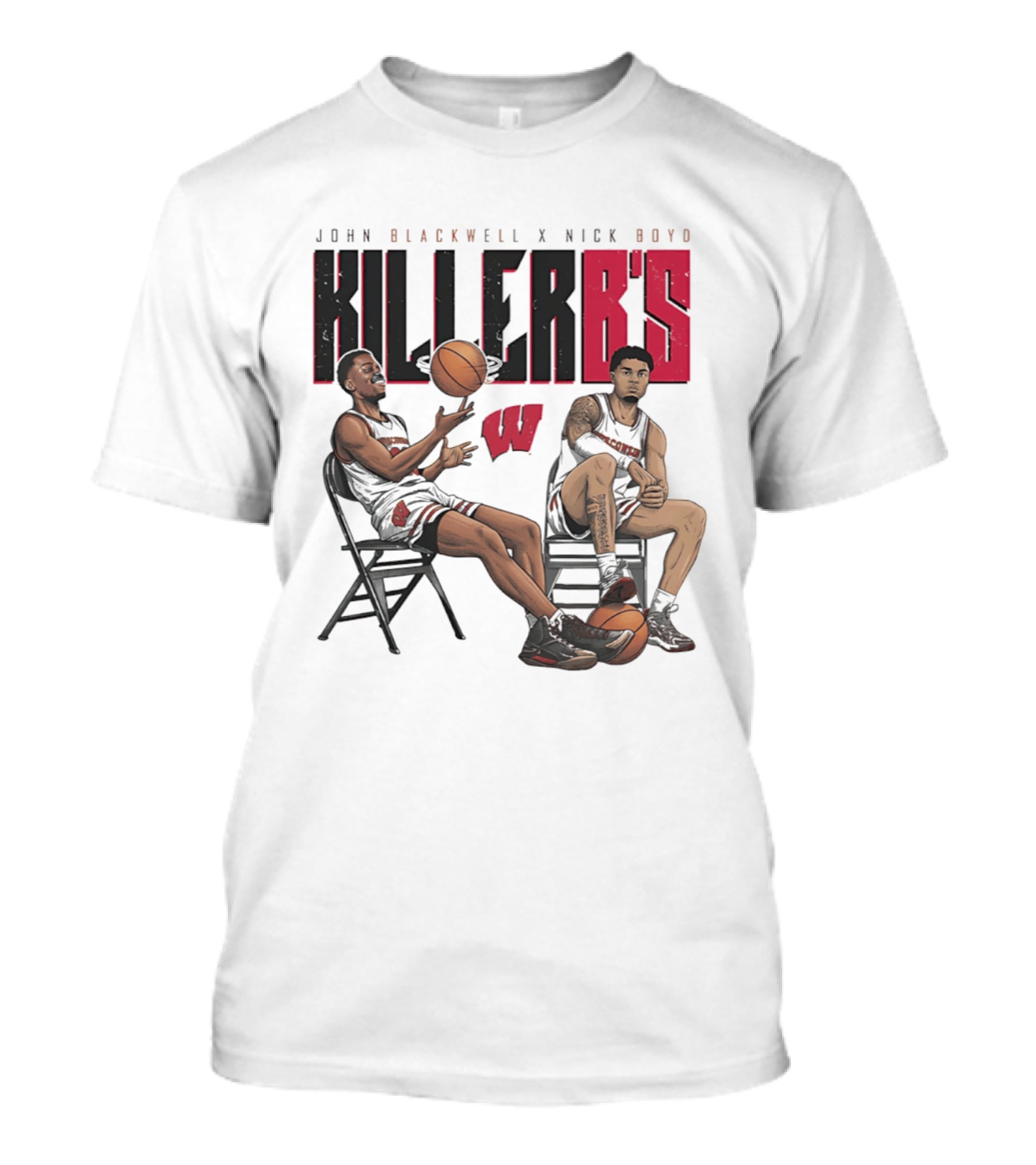 John Blackwell Nick Boyd Wisconsin Killer B's Basketball Duo T-Shirt