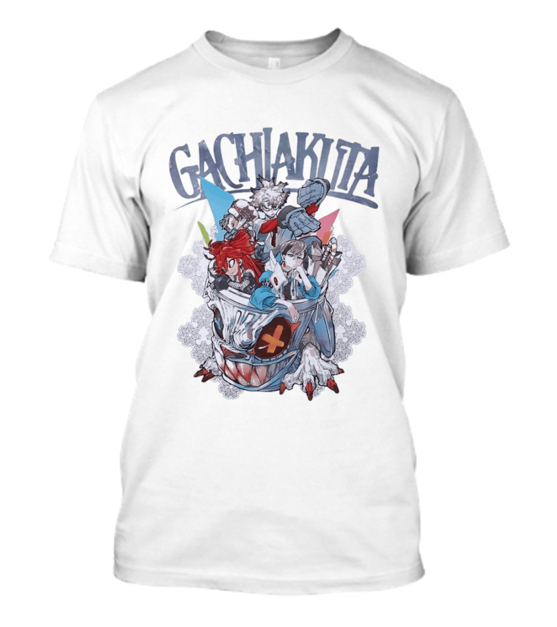Gachiakuta Manga Characters In Trash Can T-Shirt