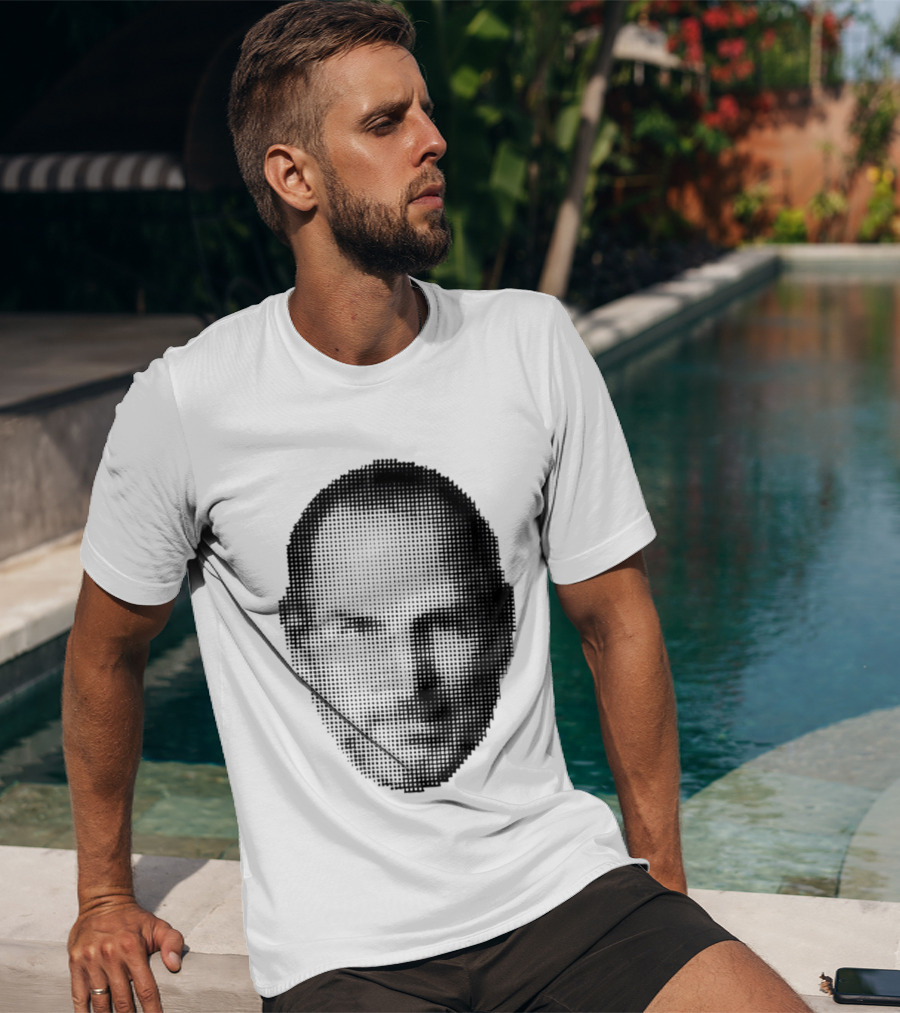 Thinking Differently Steve Jobs Portrait Dot Matrix T-Shirt