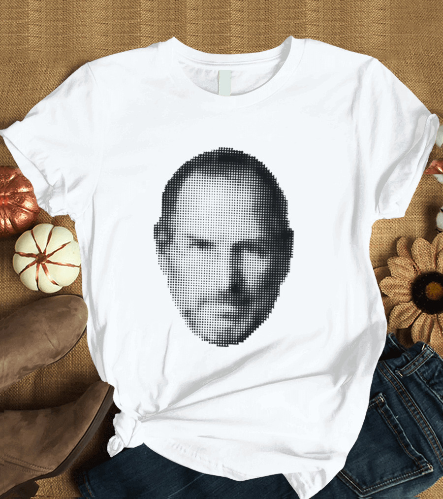 Thinking Differently Steve Jobs Portrait Dot Matrix T-Shirt