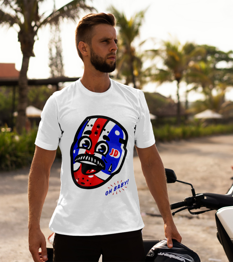 New York Rangers Goalie Mask JD Oh Baby Happy Friday T-Shirt