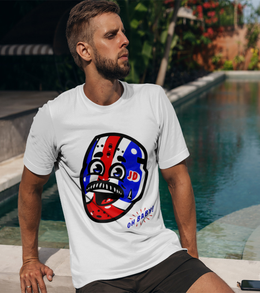 New York Rangers Goalie Mask JD Oh Baby Happy Friday T-Shirt
