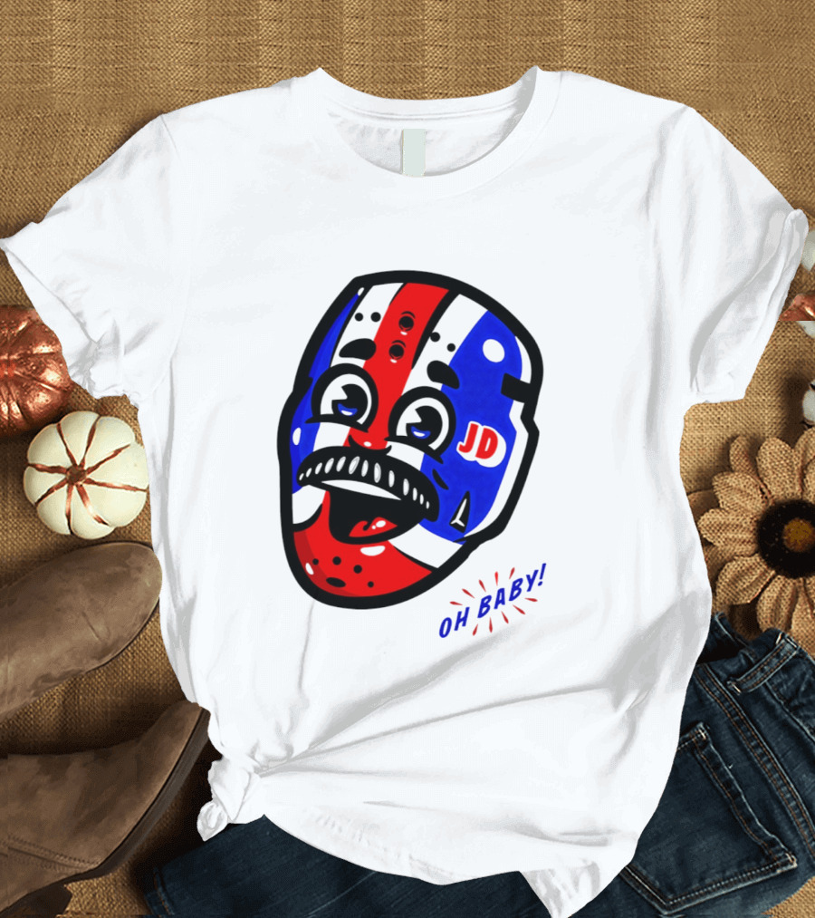 New York Rangers Goalie Mask JD Oh Baby Happy Friday T-Shirt