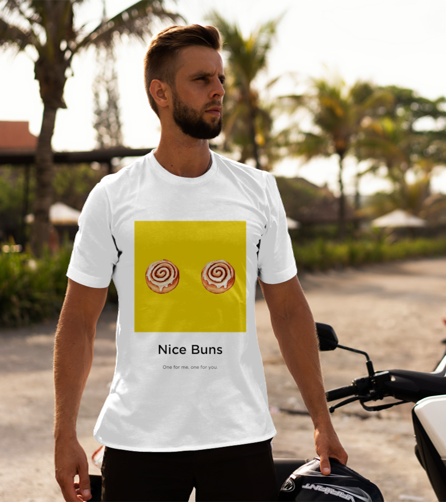 Nice Buns One For Me One For You Cinnamon Roll Pair T-Shirt